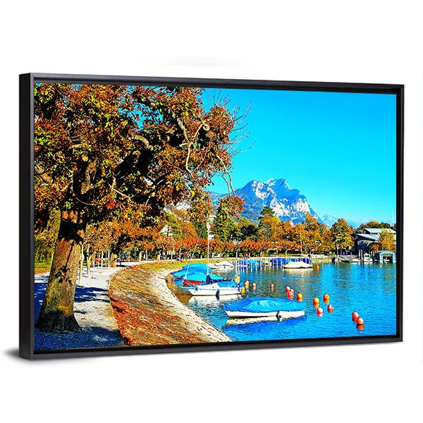 Nature In Swiss Canvas Wall Art-3 Horizontal-Gallery Wrap-25" x 16"-Tiaracle