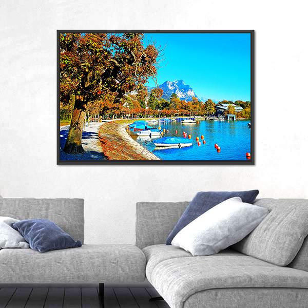 Nature In Swiss Canvas Wall Art-3 Horizontal-Gallery Wrap-25" x 16"-Tiaracle