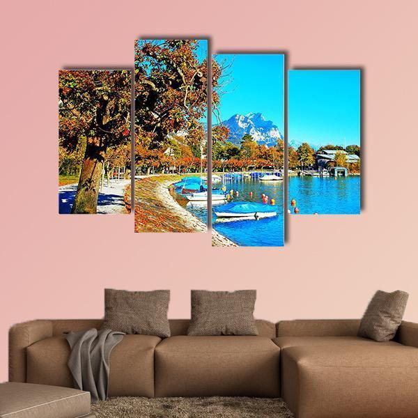 Nature In Swiss Canvas Wall Art-4 Pop-Gallery Wrap-50" x 32"-Tiaracle