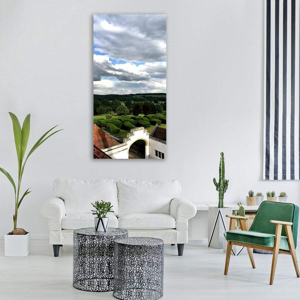 Countryside Hills View Vertical Canvas Wall Art-1 Vertical-Gallery Wrap-12" x 24"-Tiaracle