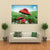 Mushrooms With Flowers Canvas Wall Art-5 Horizontal-Gallery Wrap-22" x 12"-Tiaracle