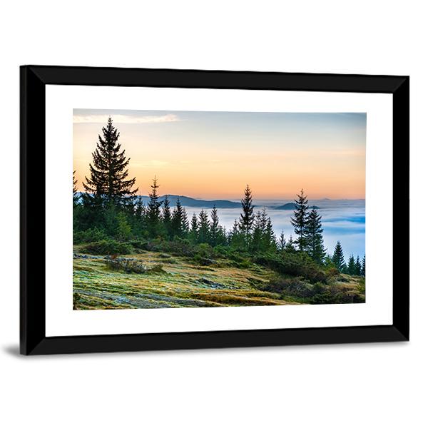 Nature With Clouds Ocean Canvas Wall Art-3 Horizontal-Gallery Wrap-25" x 16"-Tiaracle