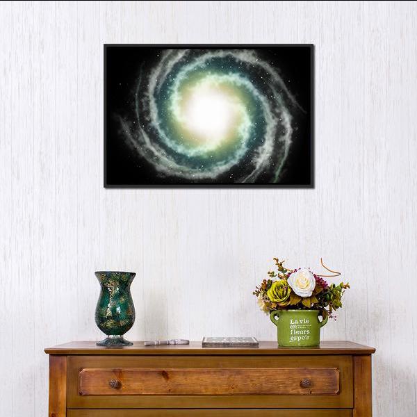 Nebula In Sky Canvas Wall Art-1 Piece-Floating Frame-24" x 16"-Tiaracle