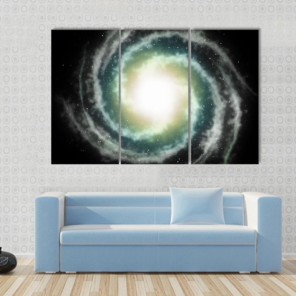 Nebula In Sky Canvas Wall Art-4 Pop-Gallery Wrap-50" x 32"-Tiaracle