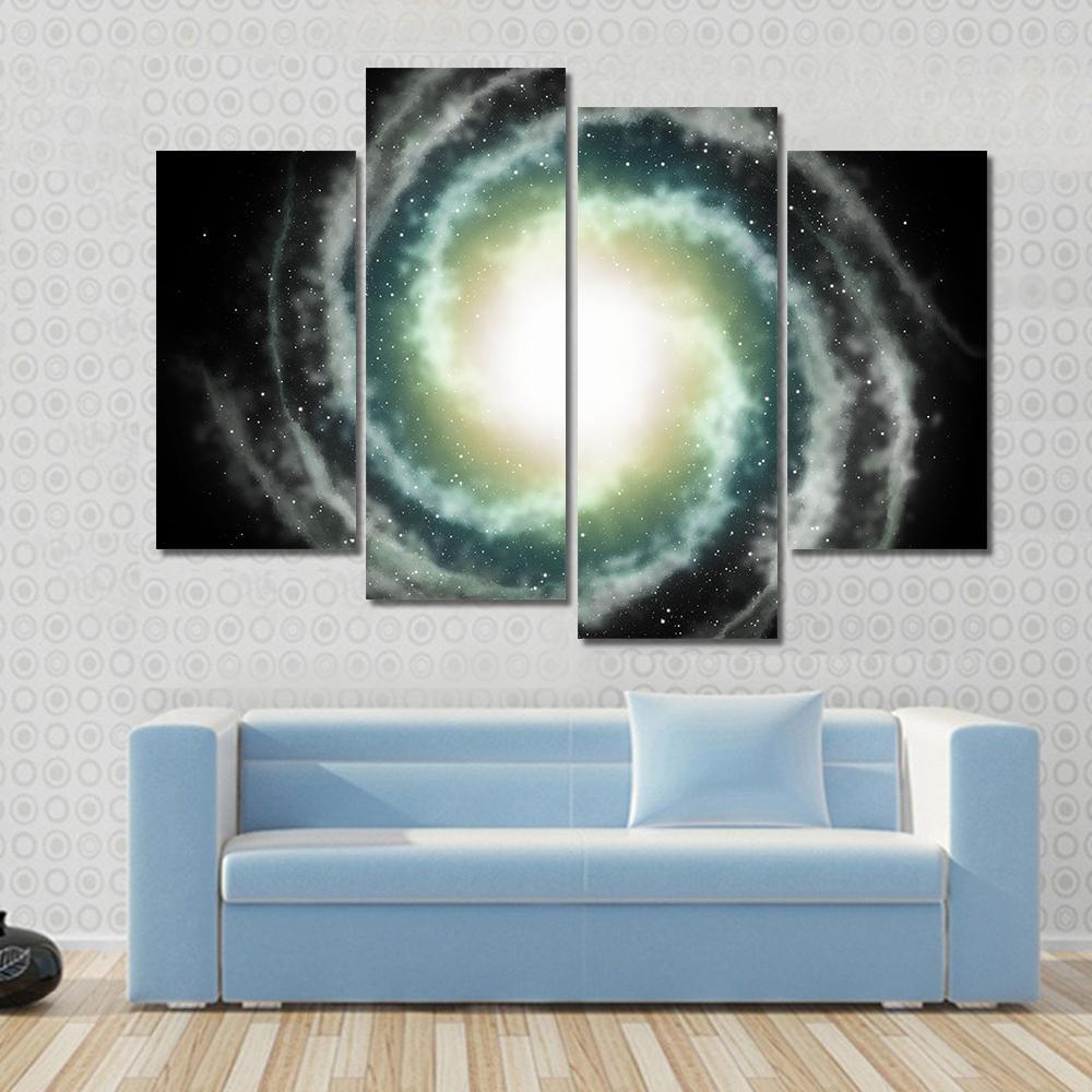 Nebula In Sky Canvas Wall Art-4 Pop-Gallery Wrap-50" x 32"-Tiaracle