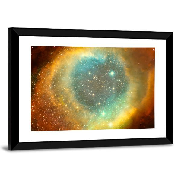 Nebula &amp; Star Field Canvas Wall Art-3 Horizontal-Gallery Wrap-25" x 16"-Tiaracle