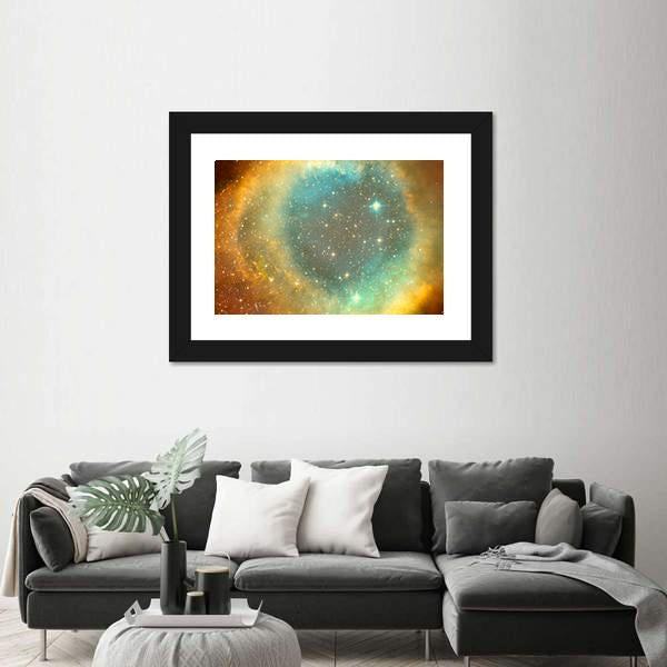Nebula &amp; Star Field Canvas Wall Art-3 Horizontal-Gallery Wrap-25" x 16"-Tiaracle