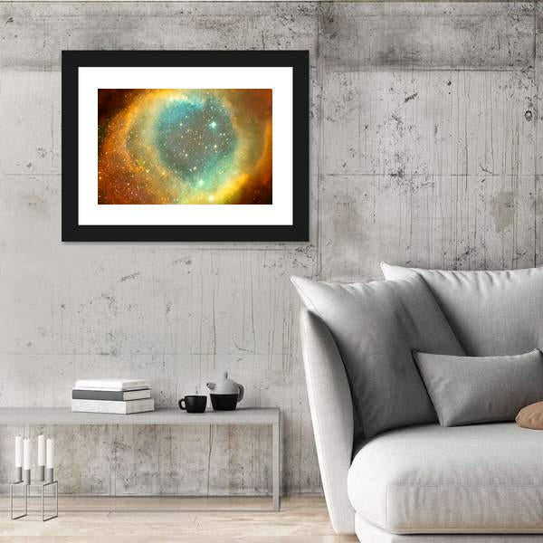 Nebula &amp; Star Field Canvas Wall Art-3 Horizontal-Gallery Wrap-25" x 16"-Tiaracle