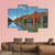 Neckar River In Autumn Canvas Wall Art-4 Pop-Gallery Wrap-50" x 32"-Tiaracle