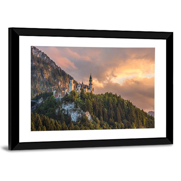 Neuschwanstein Castle Germany Canvas Wall Art-3 Horizontal-Gallery Wrap-25&quot; x 16&quot;-Tiaracle
