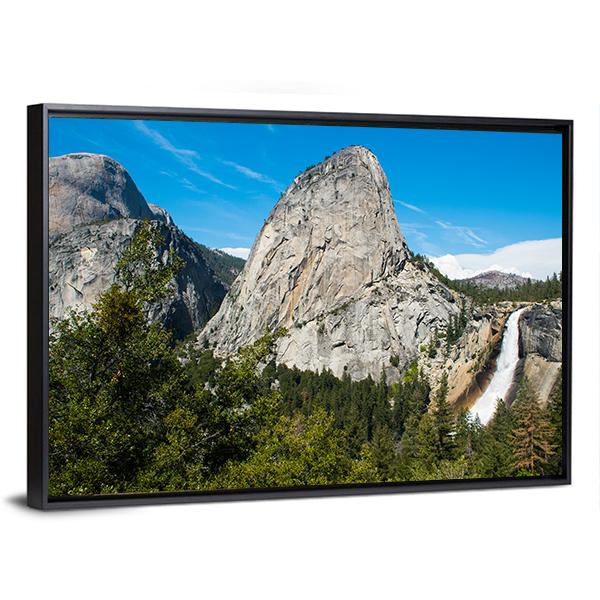 Nevada Falls Canvas Wall Art-3 Horizontal-Gallery Wrap-25" x 16"-Tiaracle