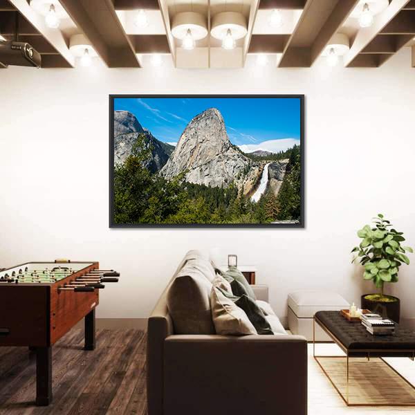 Nevada Falls Canvas Wall Art-3 Horizontal-Gallery Wrap-25" x 16"-Tiaracle