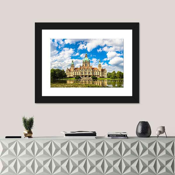 New City Hall Hanover Canvas Wall Art-1 Piece-Framed Print-20" x 16"-Tiaracle