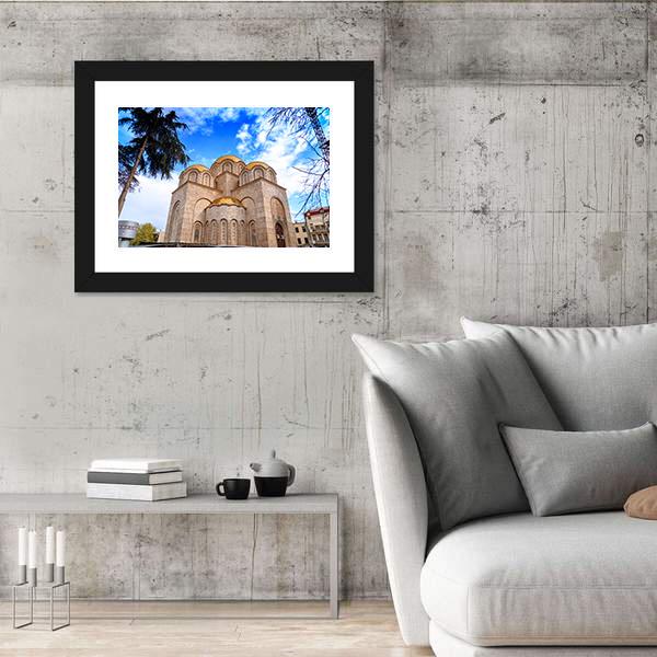 New Orthodox Church In Skopje Canvas Wall Art-3 Horizontal-Gallery Wrap-25" x 16"-Tiaracle
