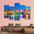 New Year In Stockholm Canvas Wall Art-5 Pop-Gallery Wrap-47" x 32"-Tiaracle