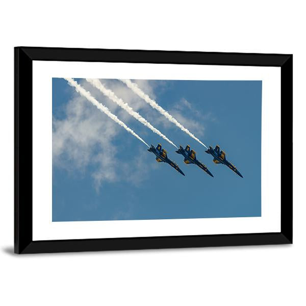 New York Airshow Panoramic Canvas Wall Art-1 Piece-36" x 12"-Tiaracle