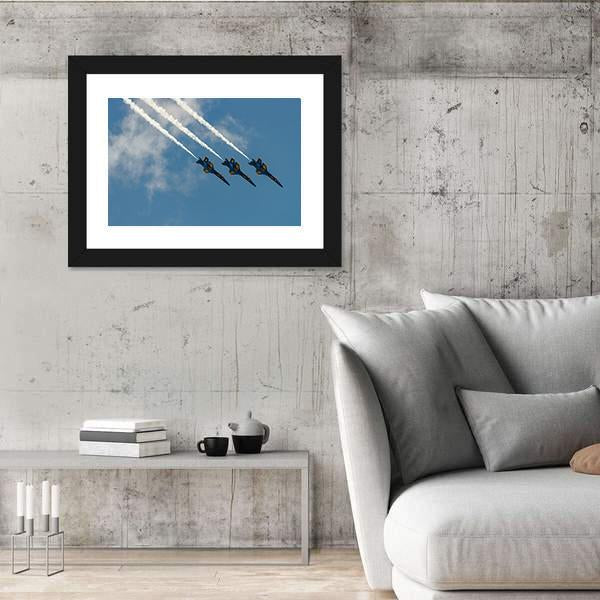 New York Airshow Panoramic Canvas Wall Art-1 Piece-36" x 12"-Tiaracle