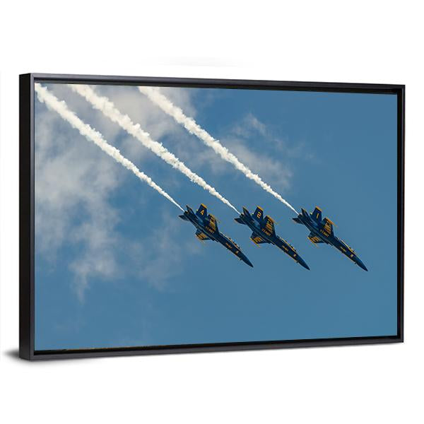 New York Airshow Panoramic Canvas Wall Art-1 Piece-36" x 12"-Tiaracle