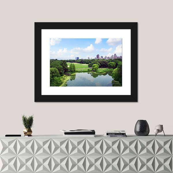 New York Central Park Canvas Wall Art-1 Piece-Framed Print-20" x 16"-Tiaracle