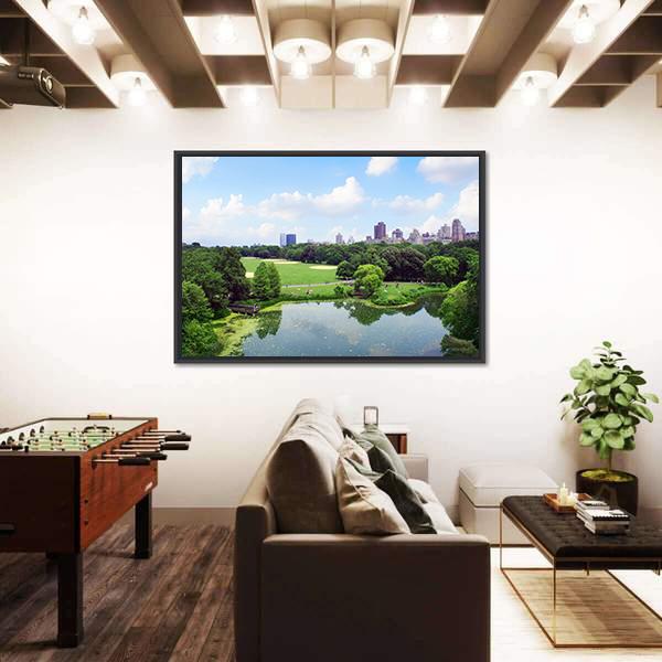 New York Central Park Canvas Wall Art-3 Horizontal-Gallery Wrap-25" x 16"-Tiaracle