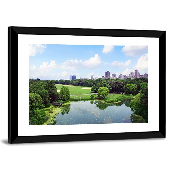 New York Central Park Canvas Wall Art-3 Horizontal-Gallery Wrap-25" x 16"-Tiaracle