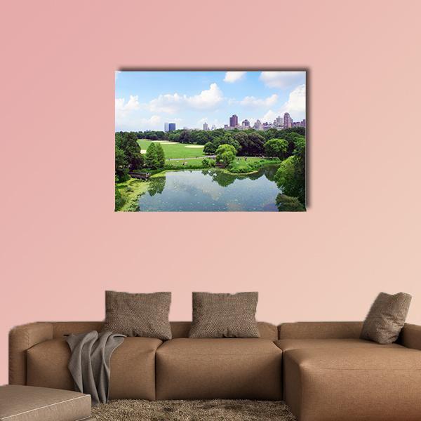 New York Central Park Canvas Wall Art-1 Piece-Gallery Wrap-48" x 32"-Tiaracle
