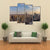 NY City Downtown Skyline Canvas Wall Art-4 Pop-Gallery Wrap-50" x 32"-Tiaracle