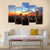 NY Midtown Skyline At Dark Canvas Wall Art-4 Pop-Gallery Wrap-50" x 32"-Tiaracle