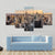 NY Midtown Skyline Canvas Wall Art-4 Pop-Gallery Wrap-50" x 32"-Tiaracle