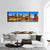 NY City From River Panoramic Canvas Wall Art-1 Piece-36" x 12"-Tiaracle