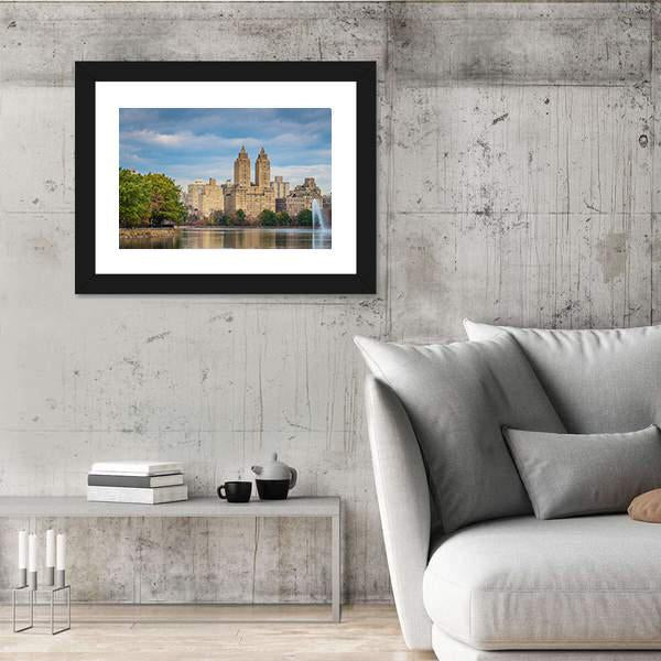 New York Cityscape Panoramic Canvas Wall Art-1 Piece-36" x 12"-Tiaracle