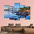 Newport Bridge From Taylor Canvas Wall Art-4 Pop-Gallery Wrap-50" x 32"-Tiaracle