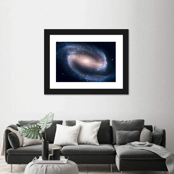 NGC 1300 Spiral Galaxy Canvas Wall Art-1 Piece-Framed Print-20" x 16"-Tiaracle
