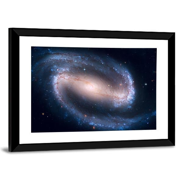 NGC 1300 Spiral Galaxy Canvas Wall Art-3 Horizontal-Gallery Wrap-25" x 16"-Tiaracle