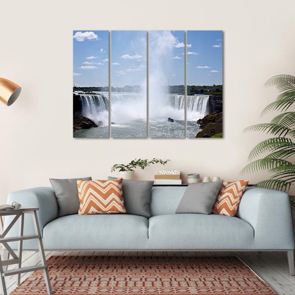 Niagara Falls Horseshoe Fall Canvas Wall Art-4 Horizontal-Gallery Wrap-34" x 24"-Tiaracle