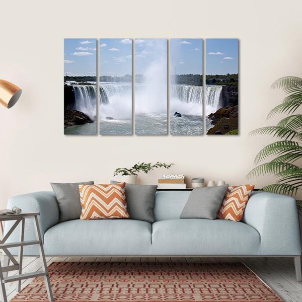 Niagara Falls Horseshoe Fall Canvas Wall Art-5 Horizontal-Gallery Wrap-22" x 12"-Tiaracle