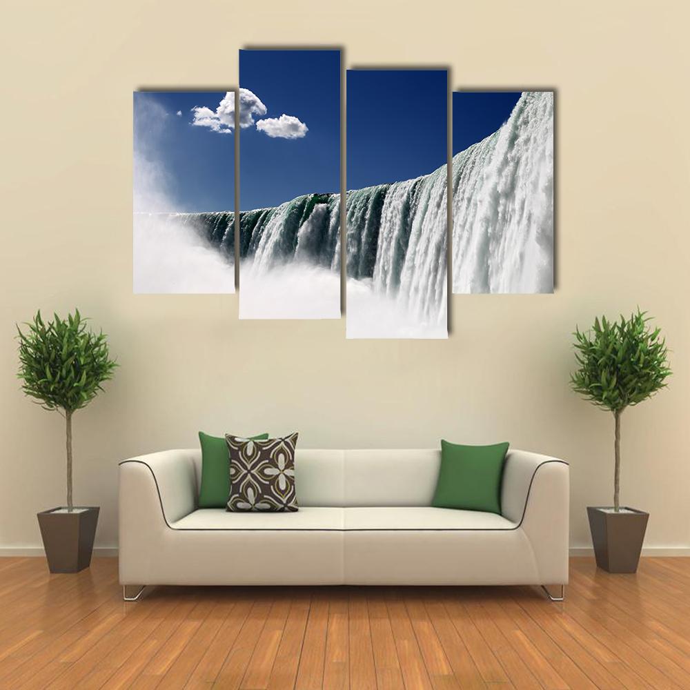 Niagara Falls In Ontario Canada Canvas Wall Art-4 Pop-Gallery Wrap-34" x 20"-Tiaracle