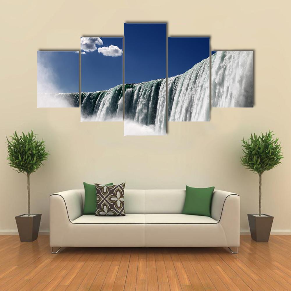 Niagara Falls In Ontario Canada Canvas Wall Art-5 Star-Gallery Wrap-42" x 21"-Tiaracle