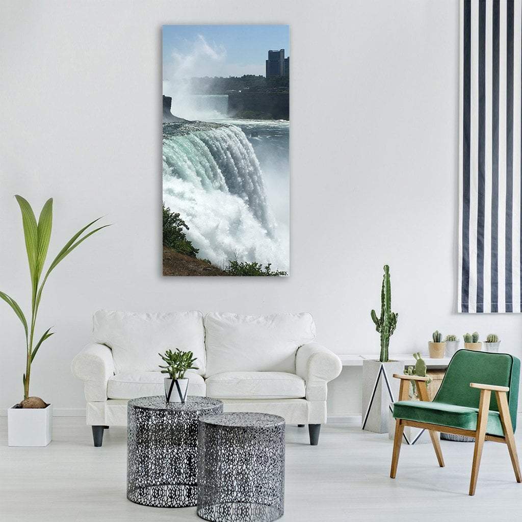 Niagara Falls Ontario Vertical Canvas Wall Art-3 Vertical-Gallery Wrap-12" x 25"-Tiaracle