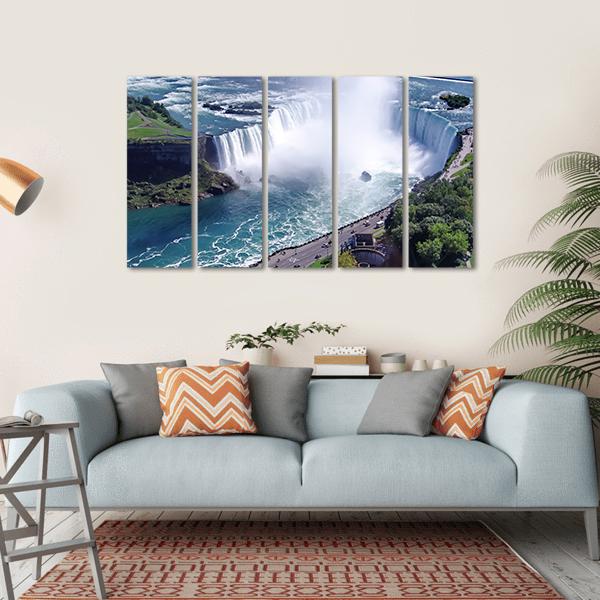 Niagara Falls In Ontario Canvas Wall Art-5 Horizontal-Gallery Wrap-22" x 12"-Tiaracle