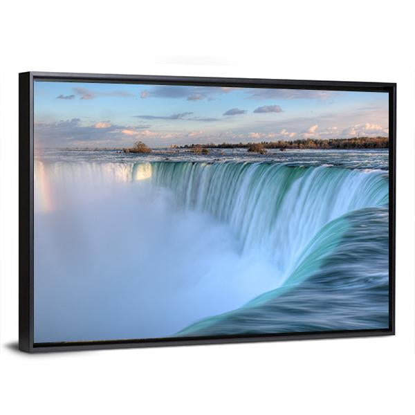 Niagara Waterfalls From Canadian Side Canvas Wall Art-3 Horizontal-Gallery Wrap-25" x 16"-Tiaracle