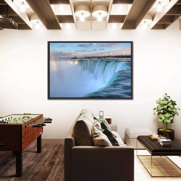 Niagara Waterfalls From Canadian Side Canvas Wall Art-3 Horizontal-Gallery Wrap-25" x 16"-Tiaracle