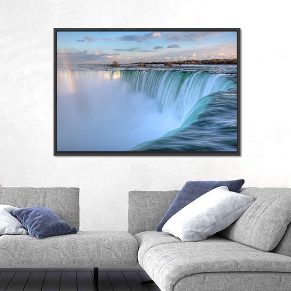Niagara Waterfalls From Canadian Side Canvas Wall Art-3 Horizontal-Gallery Wrap-25" x 16"-Tiaracle