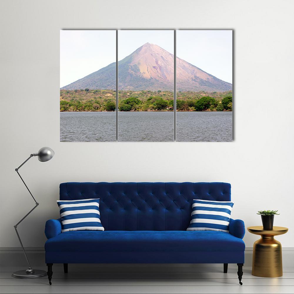 Nicaragua Lake Canvas Wall Art-3 Horizontal-Gallery Wrap-37" x 24"-Tiaracle