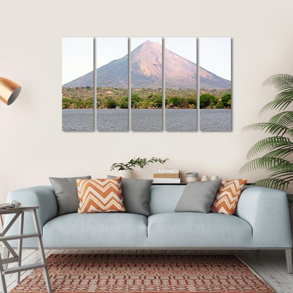 Nicaragua Lake Canvas Wall Art-5 Horizontal-Gallery Wrap-22" x 12"-Tiaracle