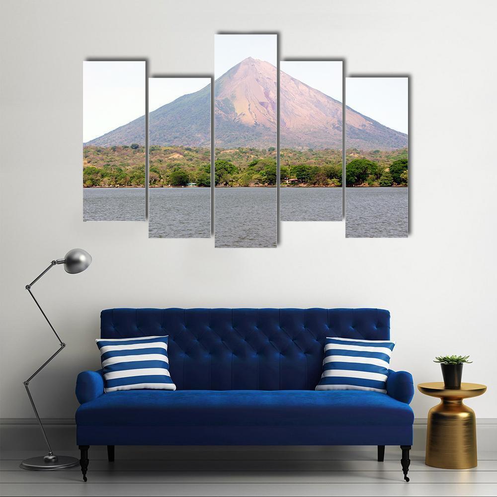 Nicaragua Lake Canvas Wall Art-5 Pop-Gallery Wrap-47" x 32"-Tiaracle