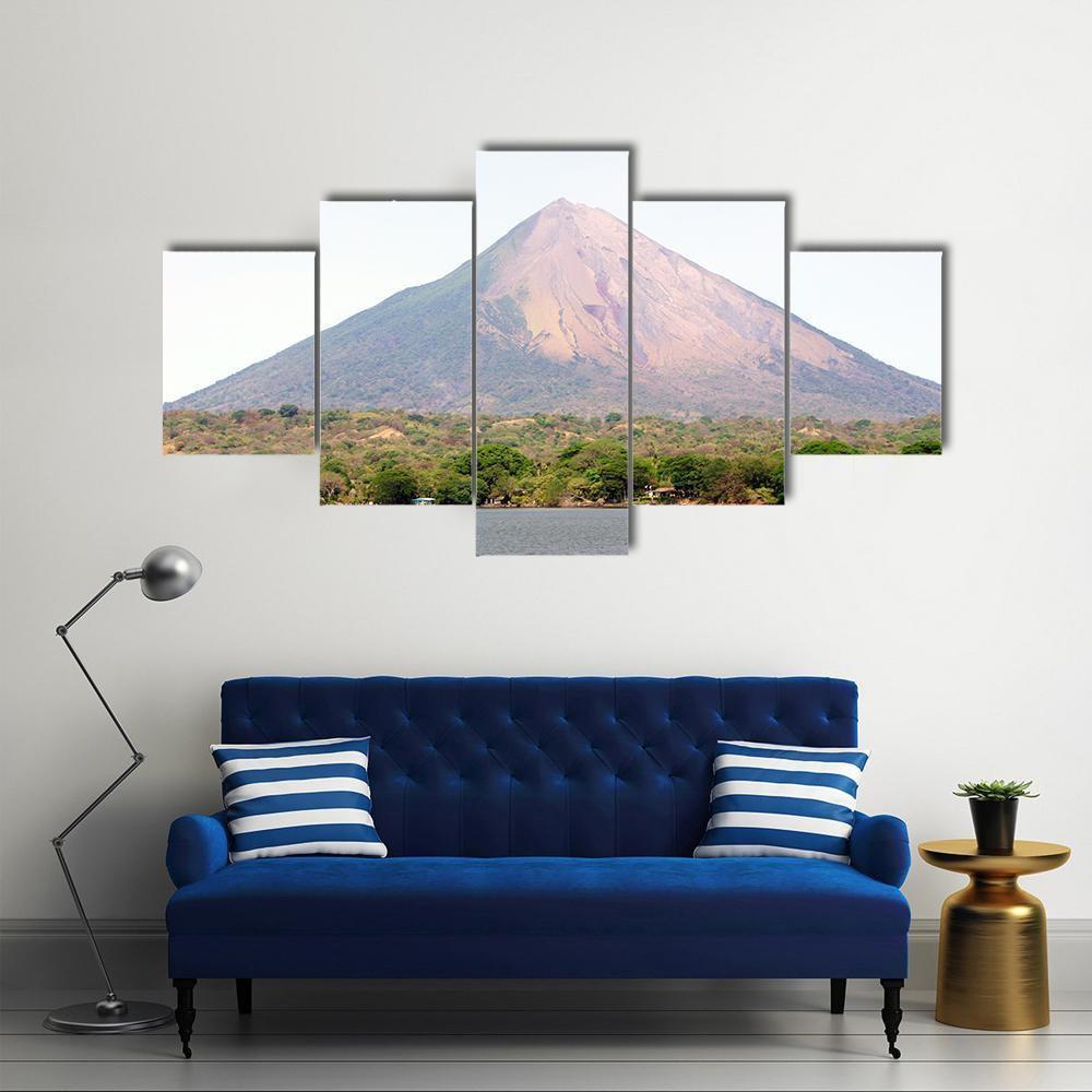 Nicaragua Lake Canvas Wall Art-5 Star-Gallery Wrap-62" x 32"-Tiaracle