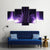 Purple Fountains In Vinnitsa Canvas Wall Art-5 Pop-Gallery Wrap-47" x 32"-Tiaracle