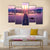 Night Of Modern Bridge Canvas Wall Art-5 Pop-Gallery Wrap-47" x 32"-Tiaracle