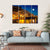 Night View Of Amalfi Cityscape Canvas Wall Art-4 Horizontal-Gallery Wrap-34" x 24"-Tiaracle